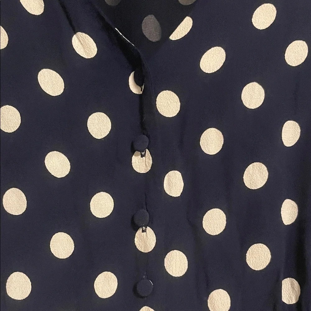 J. Crew Classic Polka Dot Blouse size 6